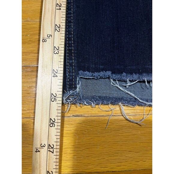 Harper Jeans Women's Size 28 Blue Mid Rise Skinny Denim Distressed Frayed - Picture 5 of 8